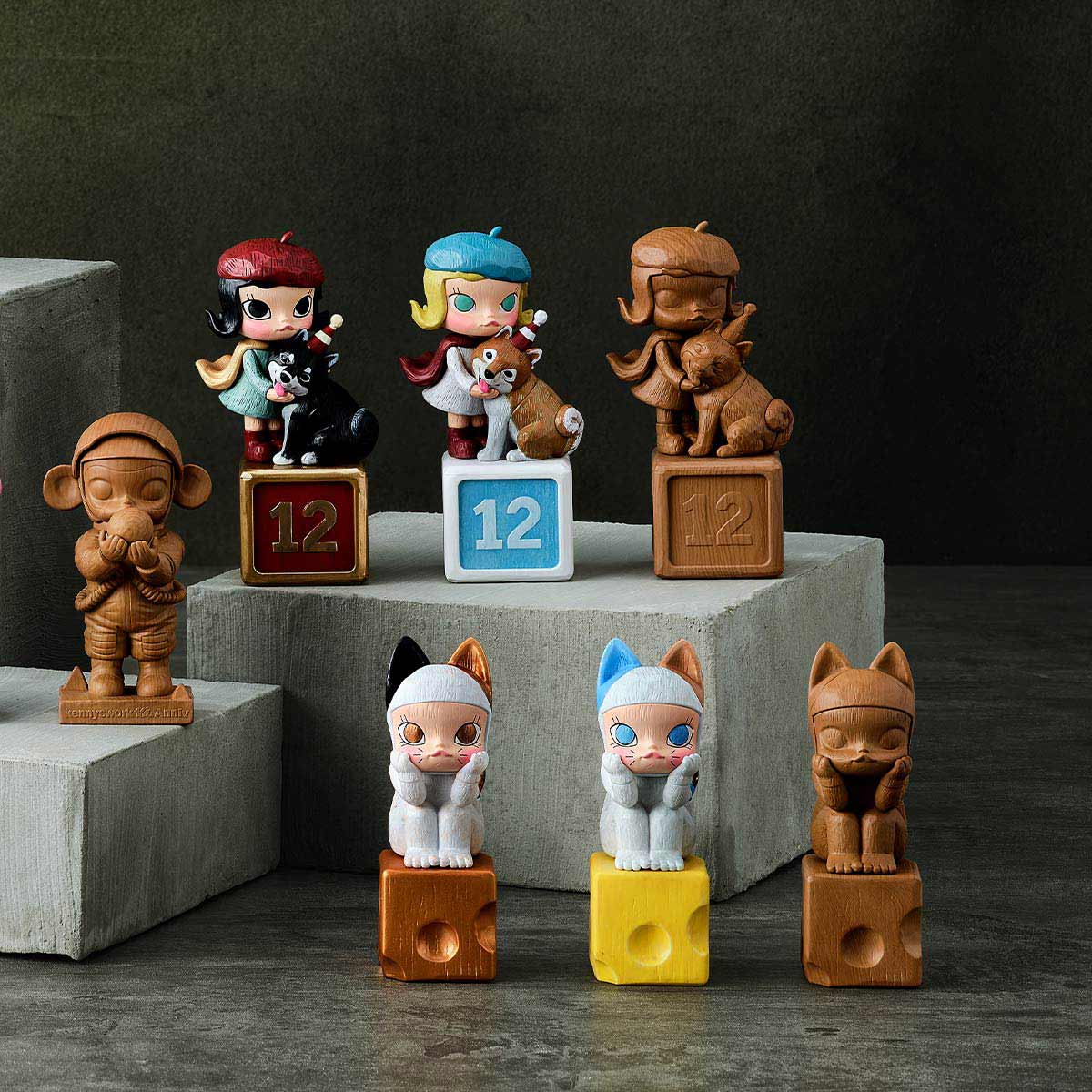MOLLY Anniversary Statues Classical Retro Blind Box Series