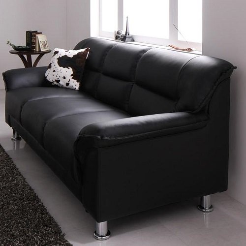 楽天市場】ソファ ソファー 3人掛け以上 カウチ ブラック 幅：170cm