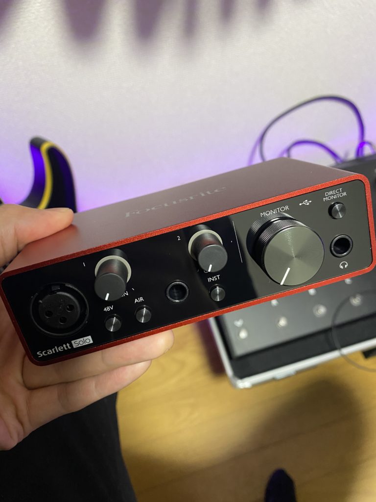 Focusrite Scarlett Solo 3rd Gen」オーディオインターフェイス製品