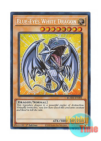 英語版 BLMM-EN001 Blue-Eyes White Dragon 青眼の白龍 (シークレット