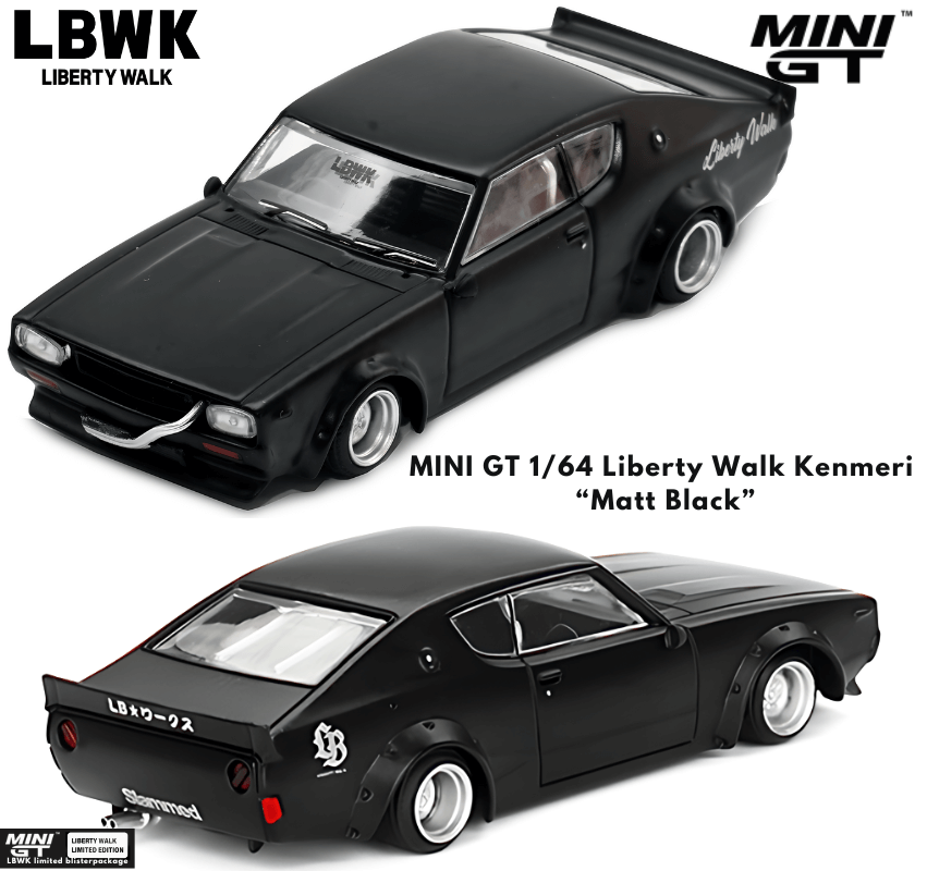 1/64スケール MINI GT「Nissan Skyline Kenmeri Liberty Walk」(マット
