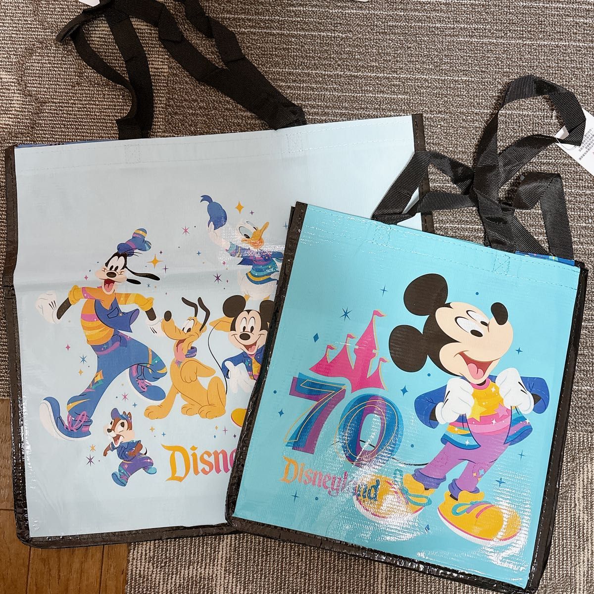 ディズニーランド ミッキー 70周年 エコバッグ ショッピングバッグ