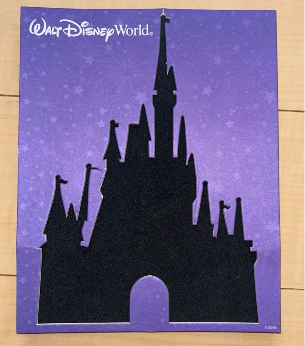 ディズニー 海外 パーク シンデレラ城 ピン バッジ バッチ 台紙 wdw