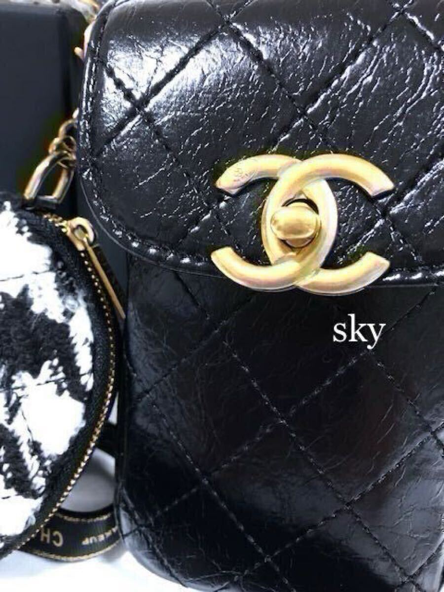 新品 CHANEL シャネル ノベルティ ショルダーバッグ スマホポーチ ミニ