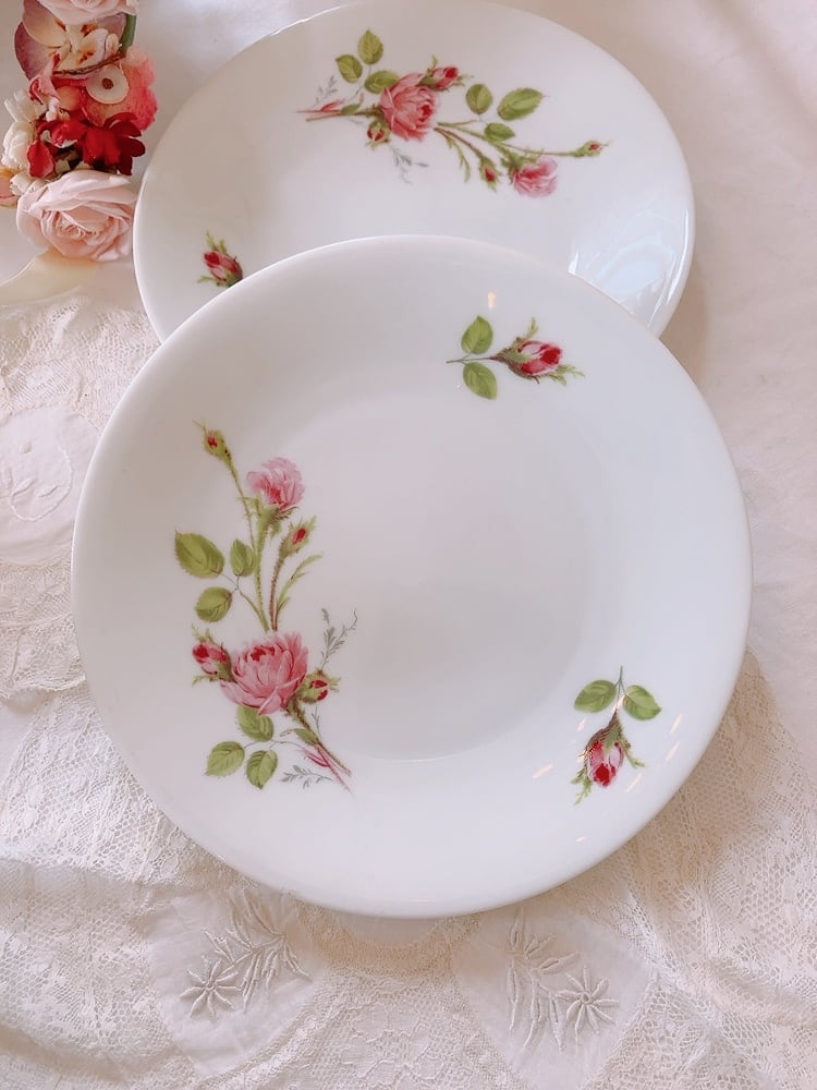 フランス リモージュ薔薇柄のお皿 | AntiqueRose
