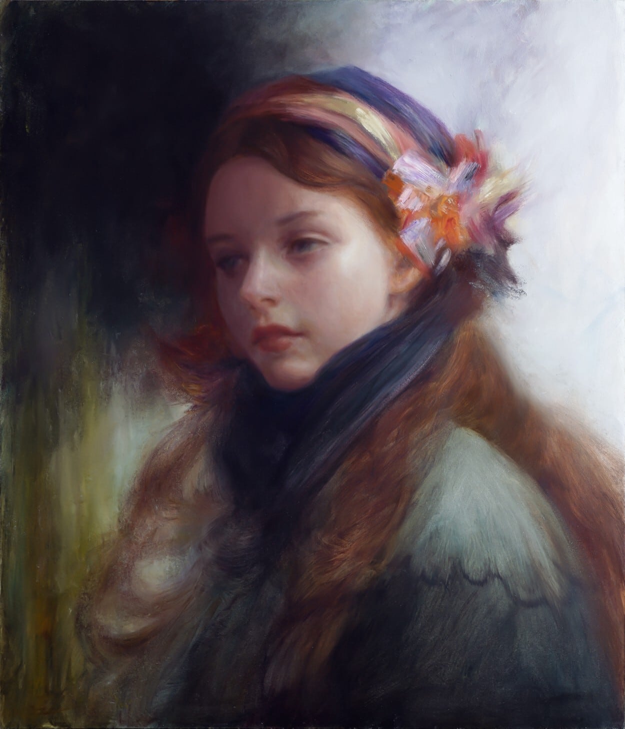 油絵 油彩画 人物画 美人画 印象派 oil painting impressionism | kuguiart