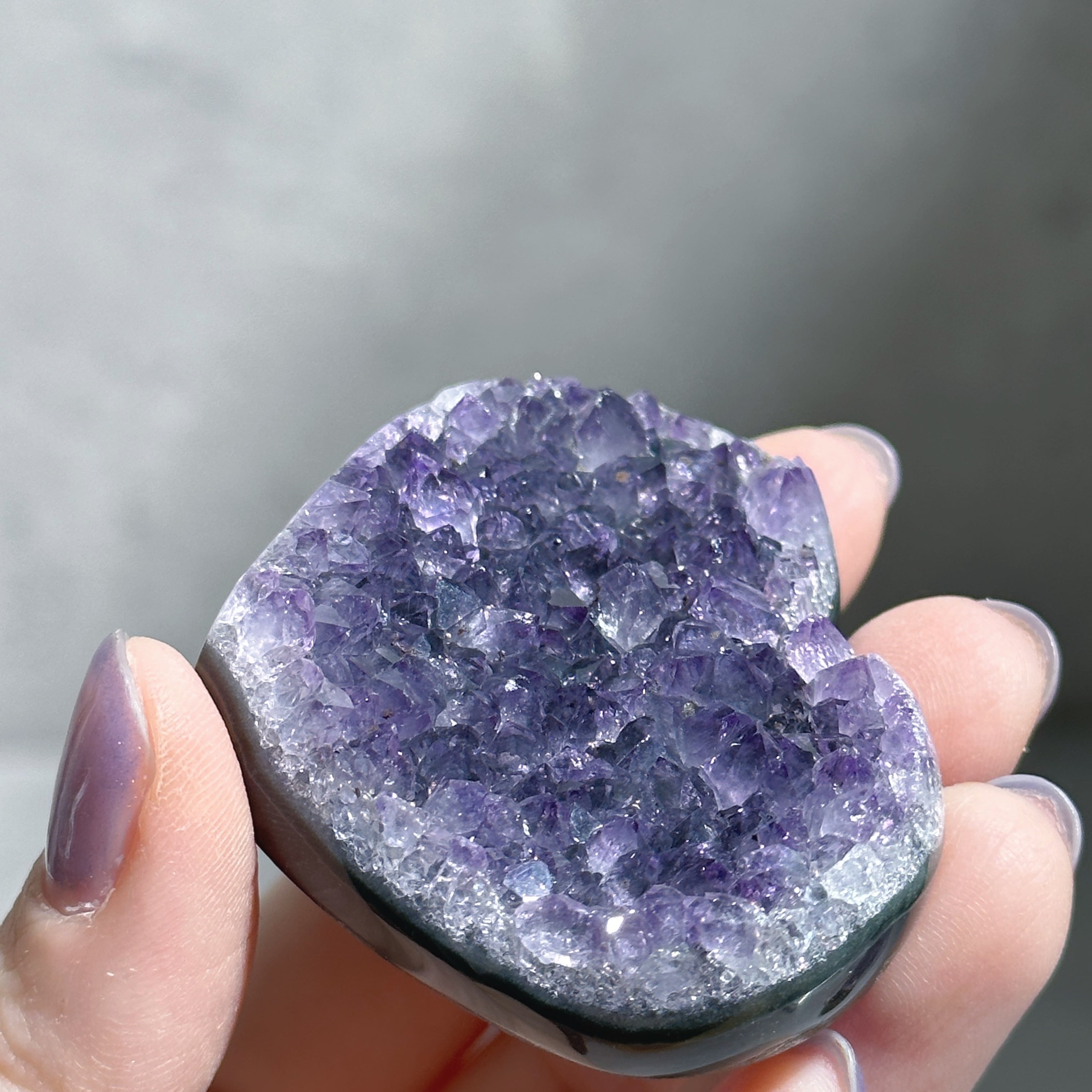 台座付き♡アメジスト ハート型31◇Amethyst◇天然石・鉱石