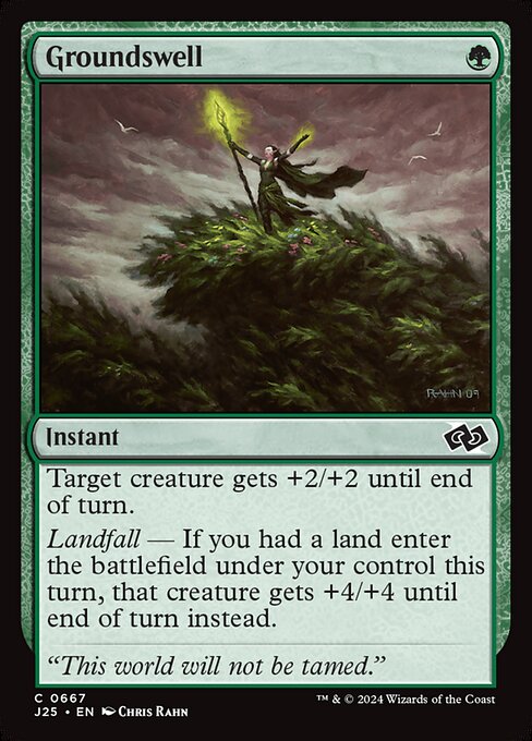 Groundswell · Foundations Jumpstart (J25) #667 · Scryfall Magic