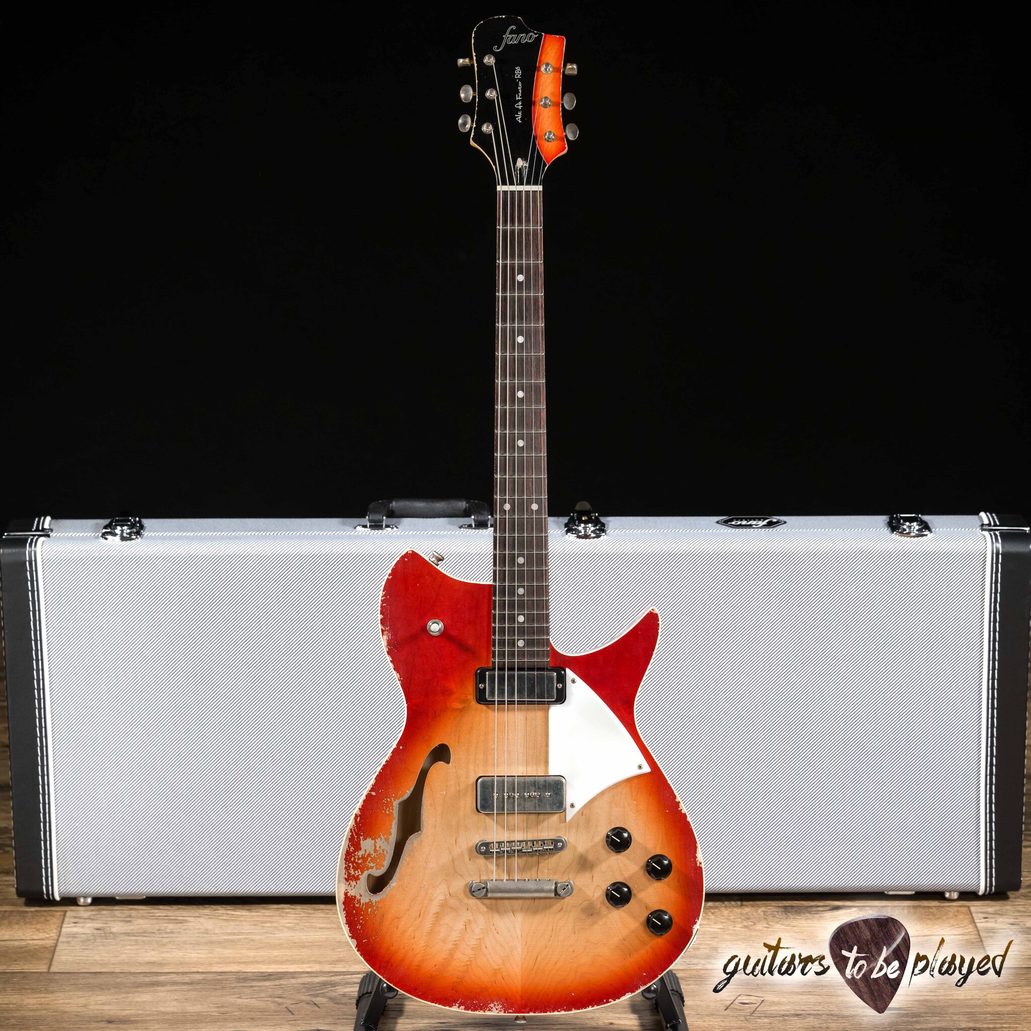 Fano RB6T Alt de Facto Thinline Firebird/P-90 Guitar – Fire Glow