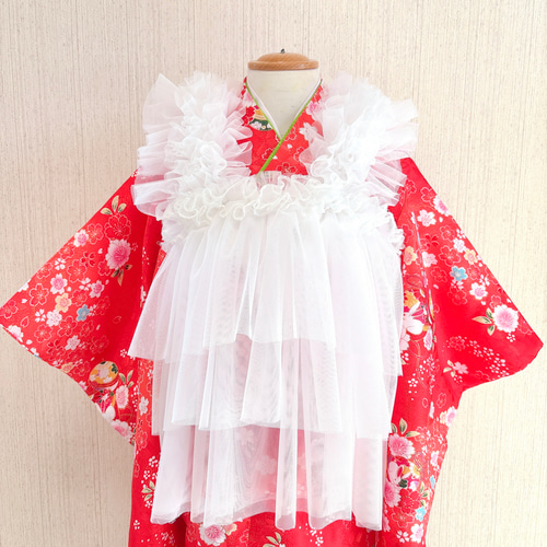 被布エプロン チュール被布 七五三 被布 子供服 momoca 通販 19561153