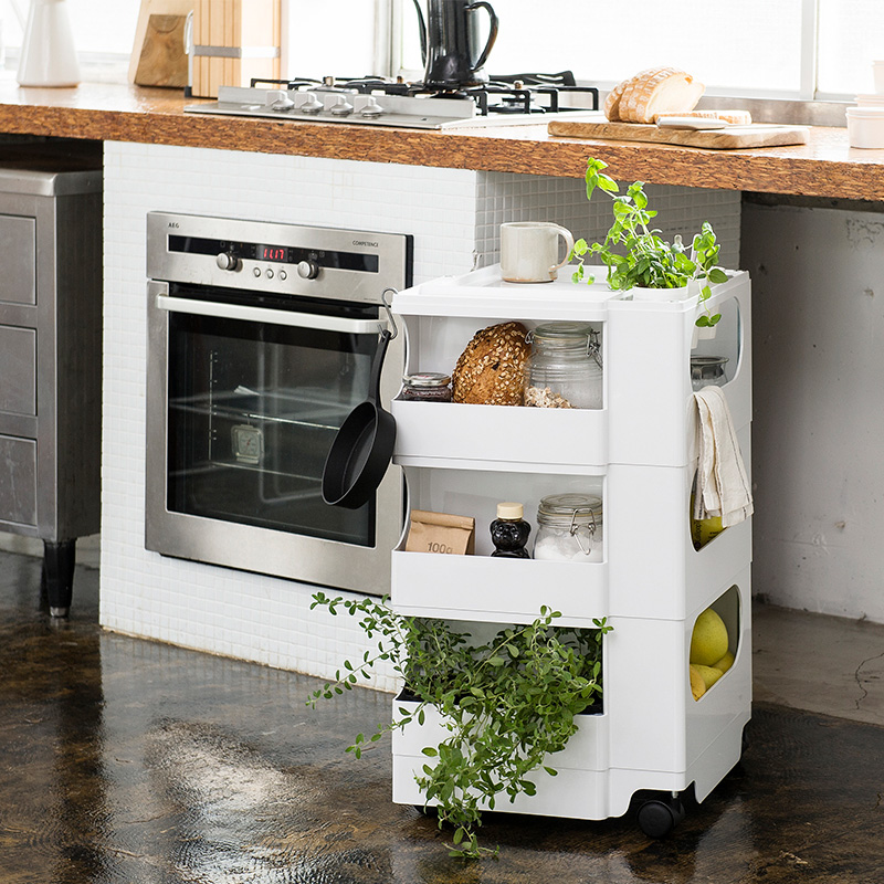 BOBY WAGON ボビーワゴン 3段5トレイ WHITE｜5%point | THE CONRAN