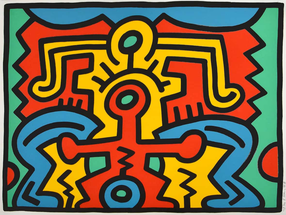 Keith Haring, Growing (Plate 5), from the Growing Portfolio, 1988