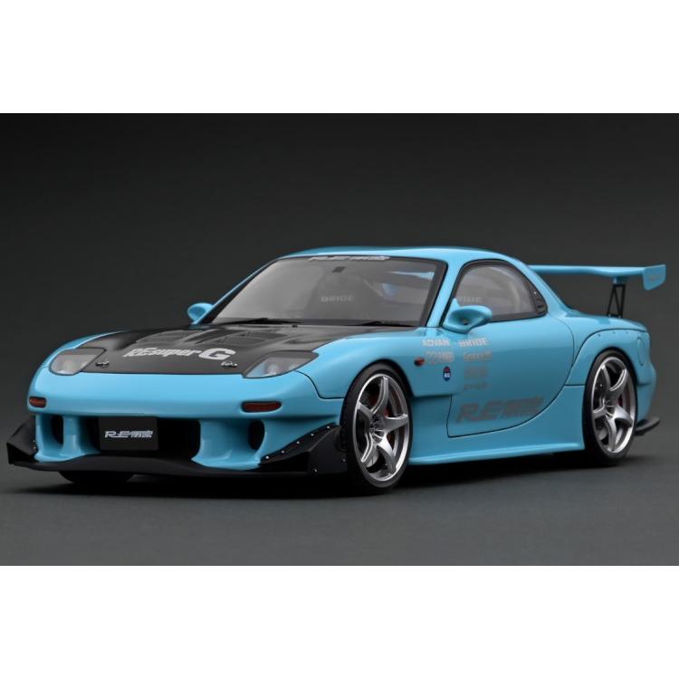 イグニッション 1/43 マツダ RX-7 FD3S RE雨宮 ライトブルー : 寝具