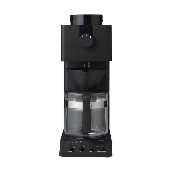 ツインバード 全自動コーヒーメーカー 6カップ用 CM-D465B ブラック