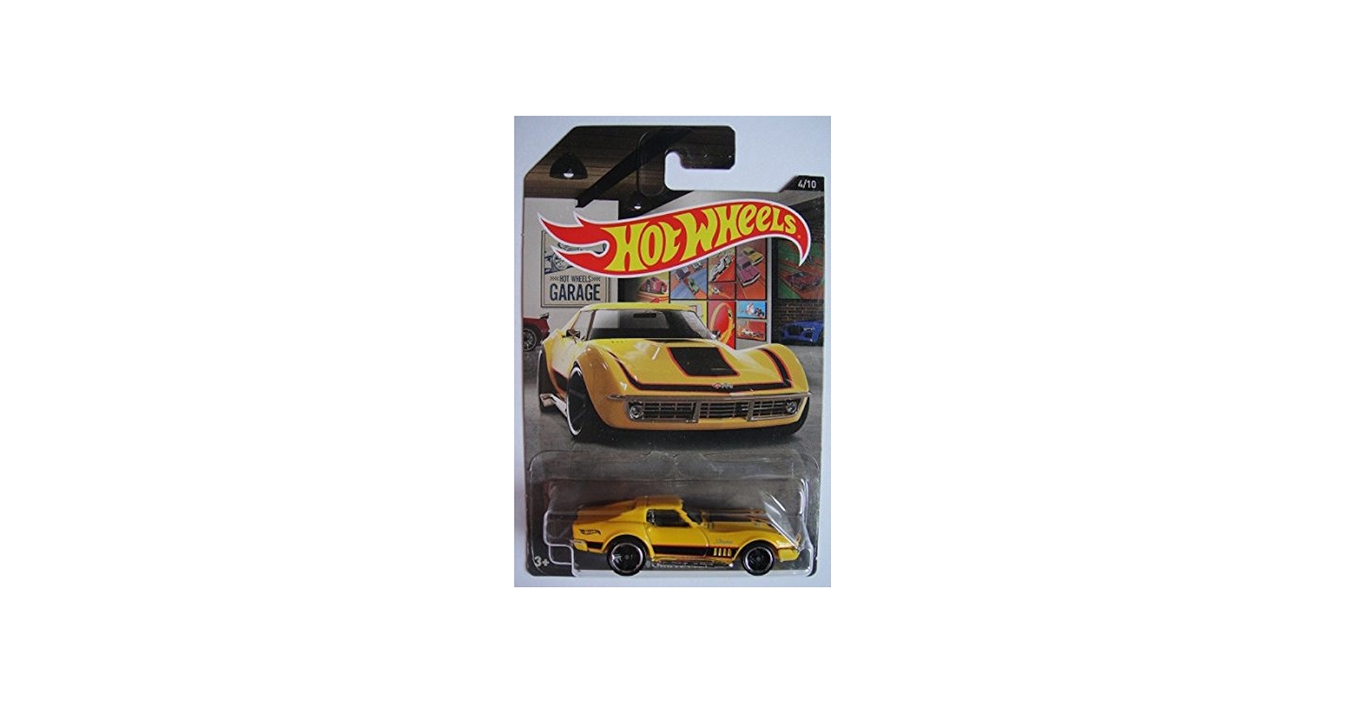 Amazon.com: HOT WHEELS GARAGE YELLOW '69 CORVETTE 4/10 : Toys & Games