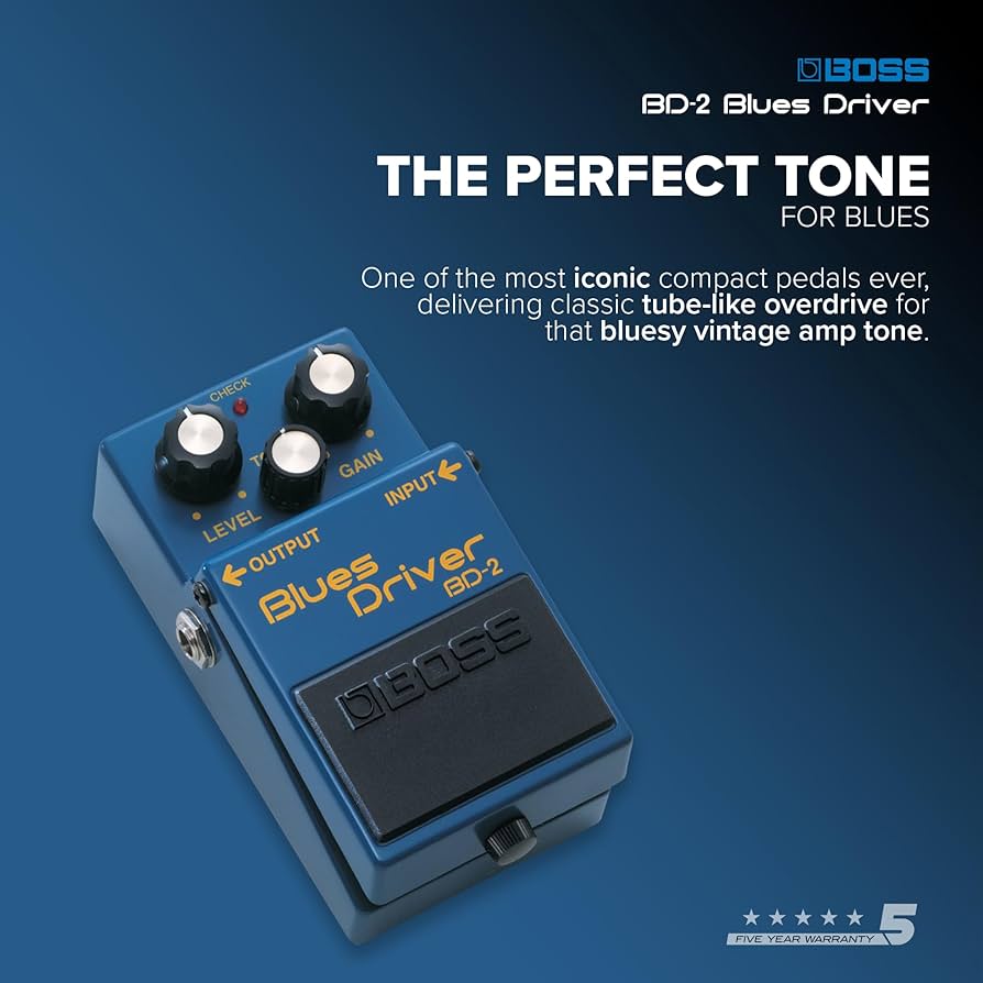 Amazon.com: Boss BD-2 Blues Driver Guitar Effects Pedal : Musical