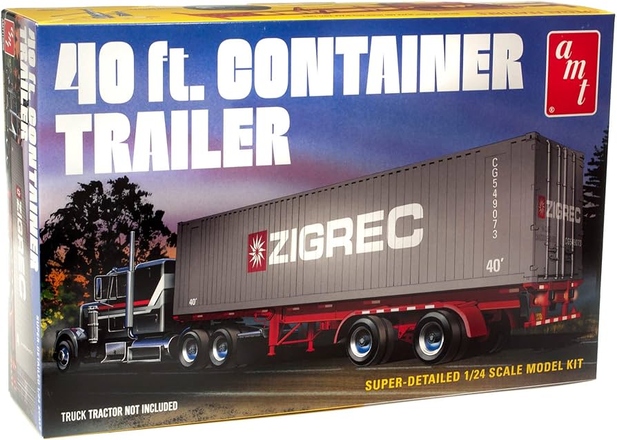 Amazon | AMT 1/24 40フィートコンテナ セミトレーラー プラモデル