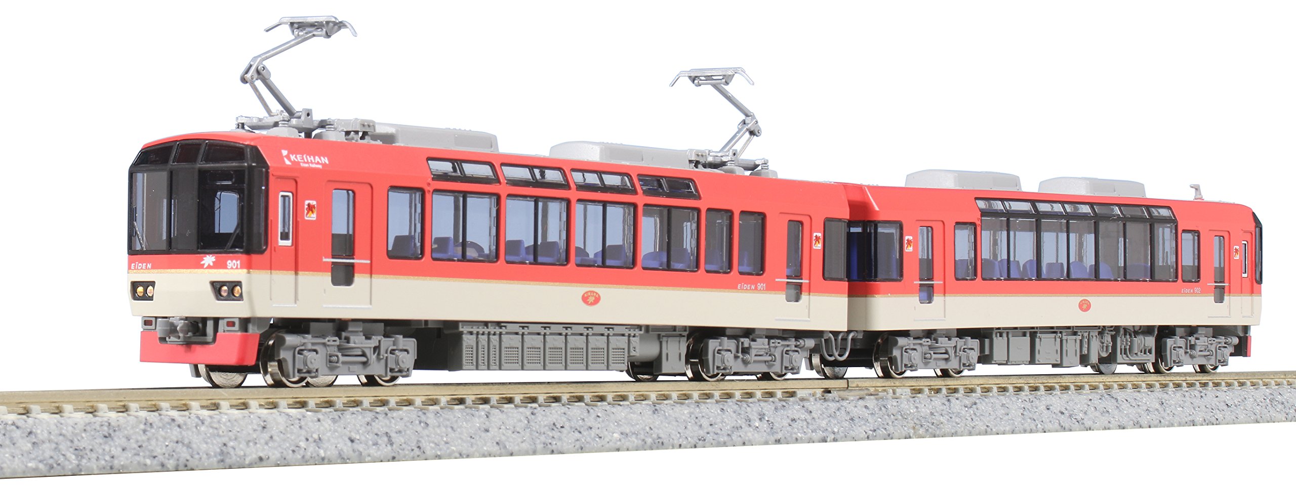 Amazon | KATO Nゲージ 叡山電鉄900系 きらら レッド 10-1471 鉄道模型