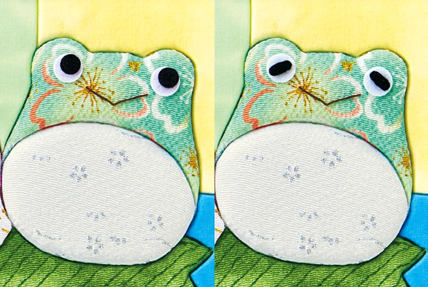 きめこみ・ちりめんの幸福六かえる｜株式会社さくらほりきり