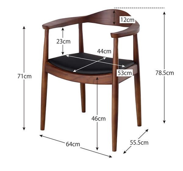 ダイニングチェア 2脚組 ザ・チェア the chair デザイナーズ