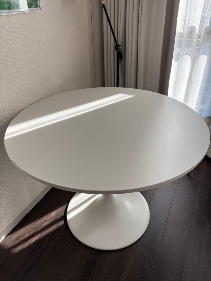 イケア　IKEA ドクスタ DOCKSTA 丸テーブル DOCKSTA ドクスタ テーブル, ホワイト/ホワイト, 103 cm - IKEA