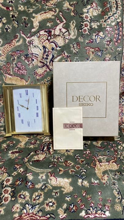 ☆正規品　セイコー　デコール　新品 置時計☆ デコールセイコーより銘木ならではの表情を愉しむ置時計が登場