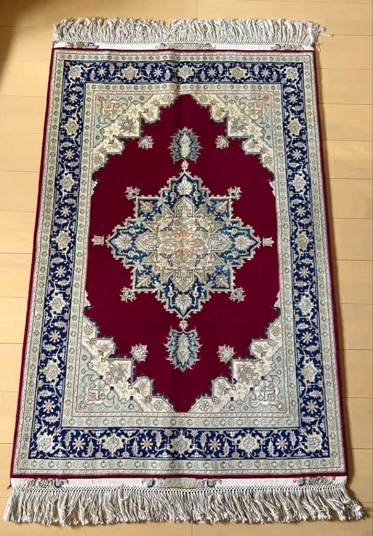 150×100 ペルシャ絨毯　タブリーズ ペルシャ絨毯【タブリーズ産】tabriz-143（約1.5㎡）
