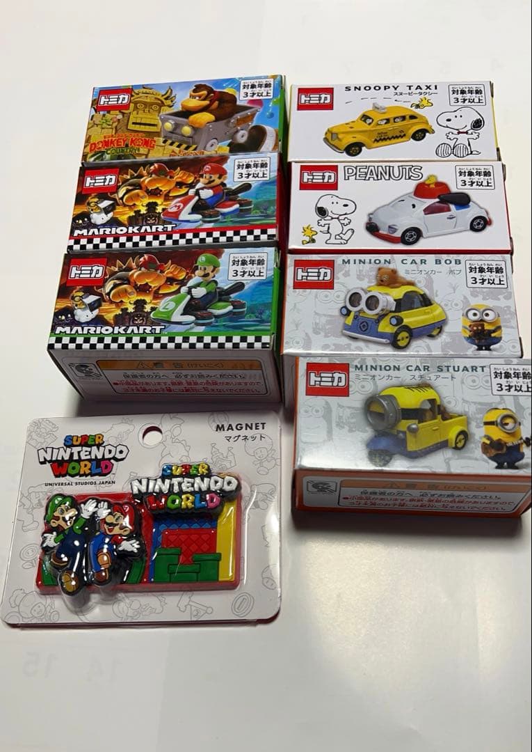 ユニバーサルスタジオジャパン限定　トミカ コレクション 6種セットとマグネット USJ限定】トミカの種類・値段・販売店舗まとめ！ミニオン、エルモ