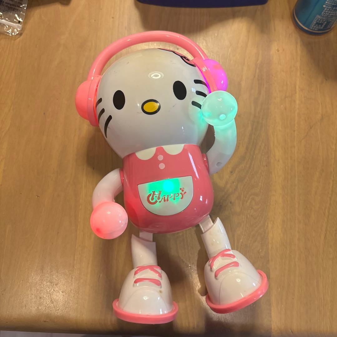 ハローキティーロボット 光る、動く手足、音楽再生 37629-396-