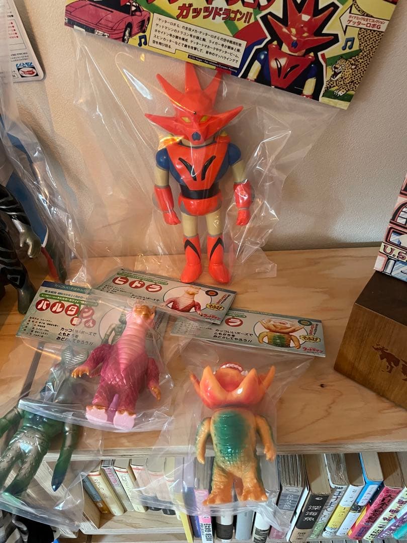 タ*卍様 新品未開封 ENKA VINYLゲッタードラゴン、バルタン、ガボラ、ヒ タ*卍様 新品未開封 ENKA VINYLゲッタードラゴン、バルタン、ガボラ