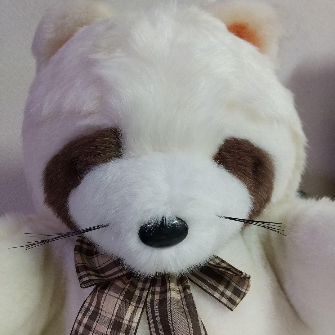 ジョイフルメイト TAKENOK 超特大 アライグマ ぬいぐるみ 白 レトロ tk-95010_5.jpg