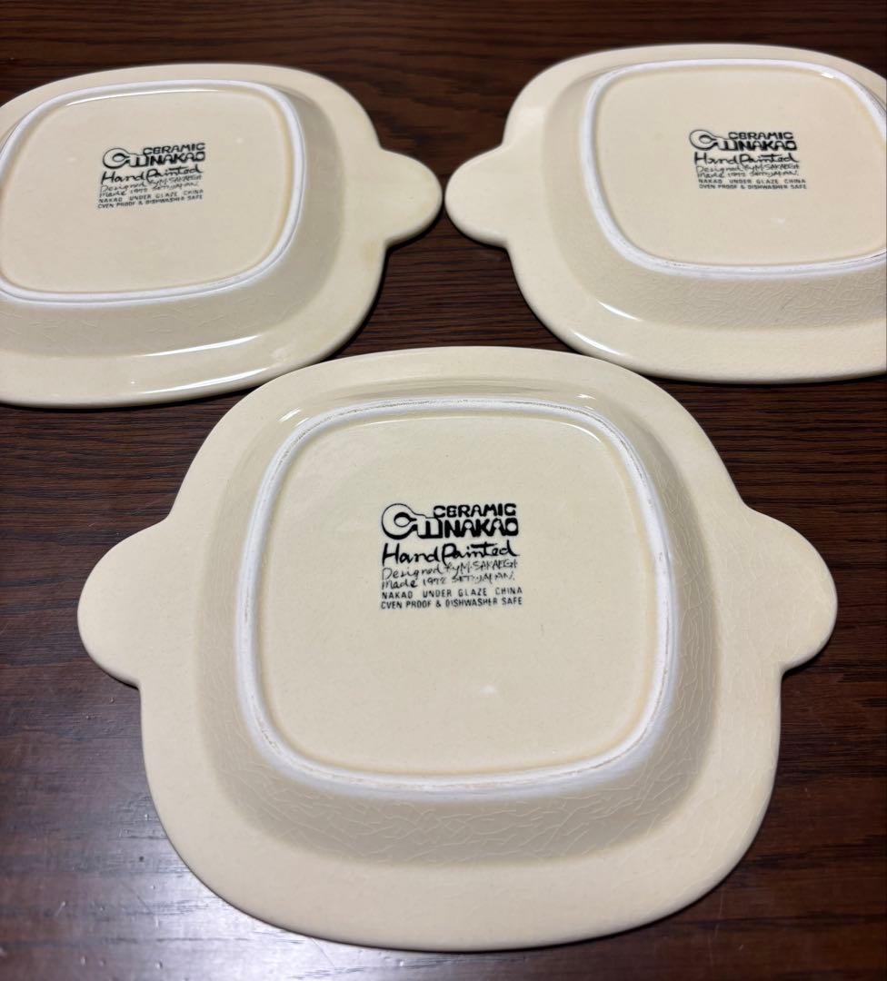レトロ 栄木正敏 セラミックナカオ プレート 3点セット - メルカリ