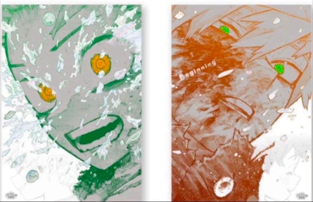 ヒロアカ展 ポスター 2枚セット 爆豪勝己 緑谷出久 ヒロアカ 原画展 A2アートポスター 2枚セット 緑谷出久 爆豪勝己