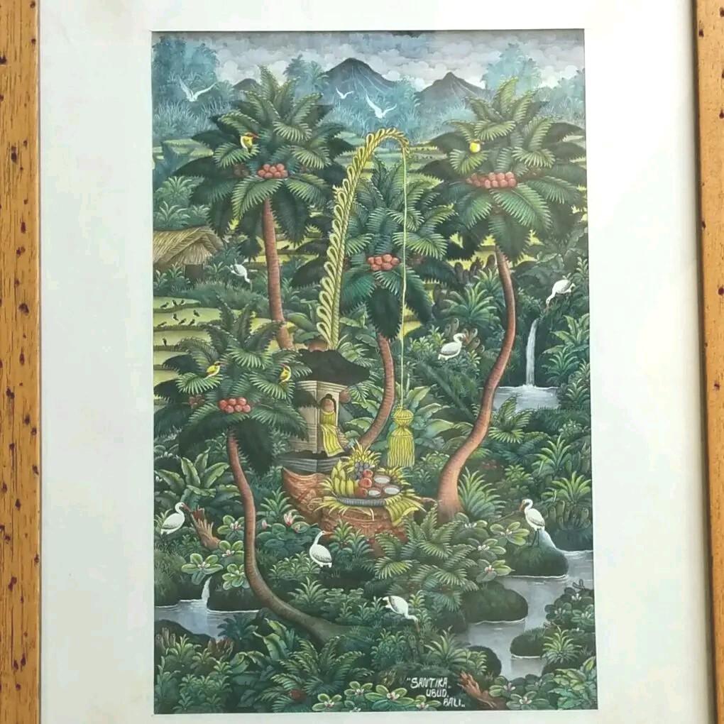 ⭐︎ バリ島 絵画 バリ絵画 004B0008 : あいランドガーデン - 通販 - Yahoo!ショッピング